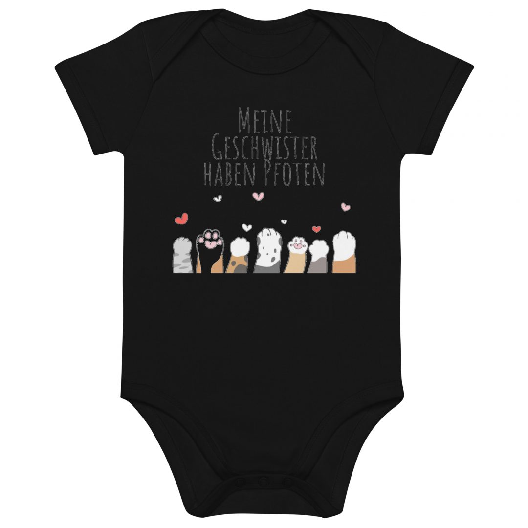 organic cotton baby bodysuit black front 63a8aa1598ade