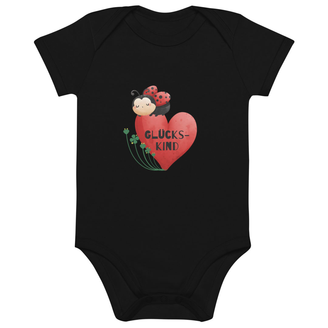 organic cotton baby bodysuit black front 63cbbf26d0334