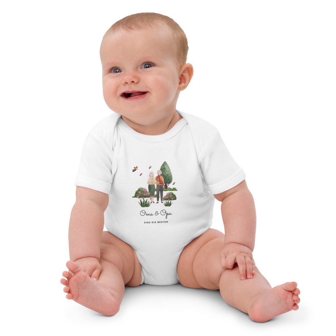 organic cotton baby bodysuit white front 63b8649875f82