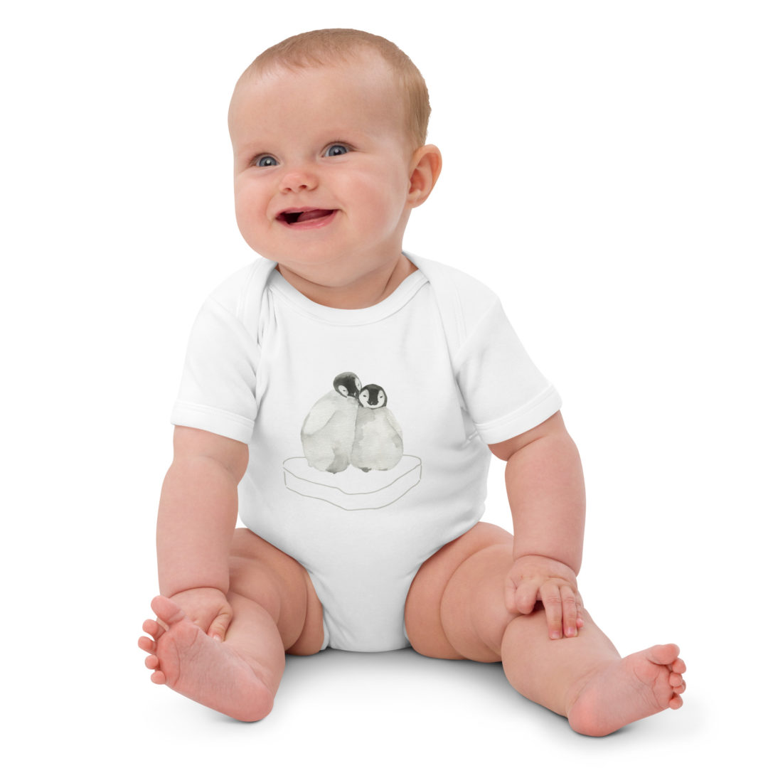 organic cotton baby bodysuit white front 63cbf94941fbf